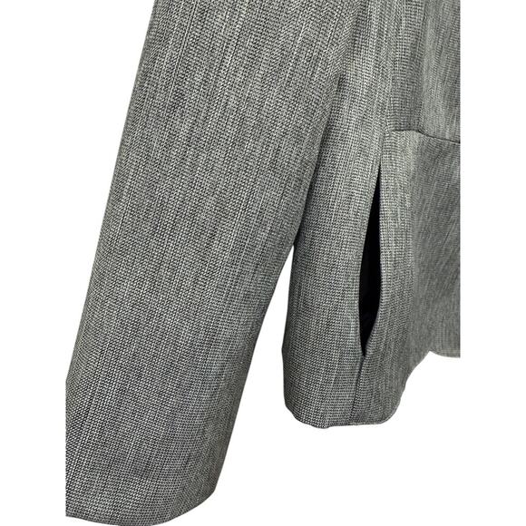 Jones Studio Birdseye Grey Single Button Women's Blazer Size 10 - Picture 3 of 5